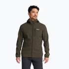 Férfi széldzseki Jack Wolfskin Wild Winds Hooded obsidian moss