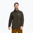 Férfi polár pulóver Jack Wolfskin Taunus 200 Full Zip obsidian moss