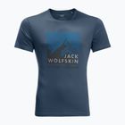Férfi Jack Wolfskin Peak Graphic póló kék 1807182_1383_002