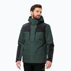 Jack Wolfskin férfi Jasper 3in1 esőkabát fekete olívazöld