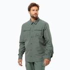 Jack Wolfskin Barrier L/S hedge zöld férfi trekking póló