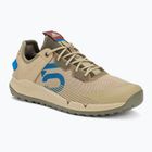 Férfi platform kerékpáros cipő adidas FIVE TEN Trailcross LT beige tone/blue rush/orbit green