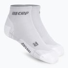 Férfi kompressziós futó zoknimęskie CEP Ultralight Low Cut carbon white