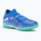Gyerek focicipő PUMA Future 7 Match TT + Mid Jr bluemazing/puma white/electric peppermint