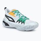 Férfi kosárlabda cipő PUMA Genetics Speckle puma fekete/ezüst köd/jade fagy