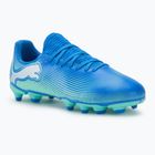 Gyerek focicipő PUMA Future 7 Play FG/AG Jr hyperlink blue/mint/puma white