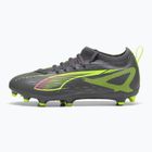 PUMA Ultra 5 Match FG/AG Jr gyermek futballcipő matt öregített ezüst/sárga riasztás/puma öregített ezüst