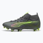 PUMA férfi futballcipő Ultra 5 Match+ FG/AG matt öregedett ezüst/sárga riasztás/puma öregedett ezüst