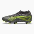 Férfi futballcipő PUMA Ultra 5 Play+ FG/AG matt öregedő ezüst/sárga riasztás/puma öregedő ezüst
