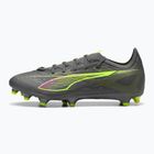 PUMA férfi futballcipő Ultra 5 Match FG/AG matt öregedett ezüst/sárga riasztás/puma öregedett ezüst