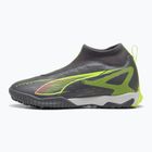 PUMA Ultra 5 Match+ LL TT + Mid Jr matt öregedő ezüst/sárga riasztás/puma öregedő ezüst gyermek futballcipő