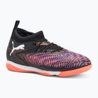 PUMA Future 8 Match IT + Mid gyermek futballcipő puma fekete/ puma fehér/ izzó vörös
