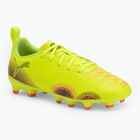 Gyermek futballcipő PUMA Future 8 Play FG/AG Jr sárga riasztás/puma fekete/napbarnított
