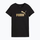 Női PUMA ESS Metallic No. 1 Logo Tee puma fekete/metál arany puma fekete/metál arany
