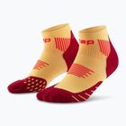 CEP női kompressziós zokni Run Low Cut 5.0 narancssárga/burgundy