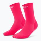 CEP női kompressziós zokni Run Mid Cut 5.0 rózsaszínű
