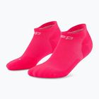Férfi kompressziós zokni Cep Run No Show 5.0  pink