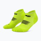 Női kompressziós zokni CEP Run No Show 5.0 lime/black