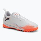 Gyermek futballcipő PUMA Future 8 Play TT + Mid puma fehér/puma fekete/izzó vörös