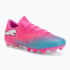 Futballcipő PUMA Future 9 Match Fusion FG/AG poison pink/puma white/sun stream/bright aqua/puma black