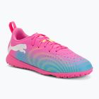 Gyerek focicipő PUMA Future 9 Play TT poison pink/puma white/sun stream/bright aqua/puma black