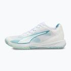 Kézilabdacipő PUMA Accelerate Pro 4 Game On puma white/baltic sea blue/fresh water