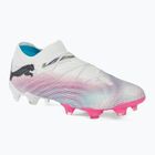 Focicipő PUMA Future 7 Ultimate Low FG/AG white/black/poison pink/bright aqua/silver mist