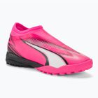 gyermek focicipő  PUMA Ultra Match LL TT + Mid Jr poison pink/puma white/puma black