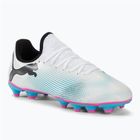 Gyerek focicipő PUMA Future 7 Play FG/AG puma white/puma black/poison pink