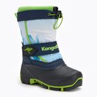 KangaROOS Kanga-Bean IV dk navy/ lime gyermek hócsizma