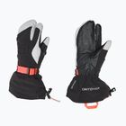 Női síkesztyű ORTOVOX Merino Freeride 3 Finger black raven
