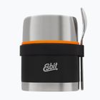 Esbit Stainless Steel Food Jug 500 ml black ételhordó evőeszközökkel
