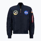 Alpha Industries MA-1 VF NASA replika kék férfi kabát