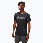 Férfi ASICS Core Top teljesítmény futópóló fekete/karrier szürke