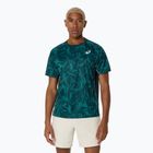ASICS férfi tenisz póló Game Top szász zöld