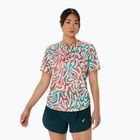 Női ASICS Road All Over Print Top nyírfa futópóló