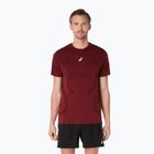 Férfi ASICS Road Seamless sötétvörös planet futópóló