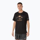 ASICS férfi Fujitrail Logo SS teljesítményű fekete futópóló
