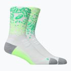 Zoknik ASICS Performance Run Crew brilliant white/illum. green/vital green