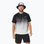 Férfi futópóló ASICS Road Fade SS performance black/cream
