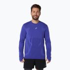 Férfi hosszú ujjú futópóló ASICS Road Seamless LS cobalt burst/eggplant