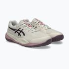 Gyerek teniszcipő ASICS Gel-Resolution X GS soft oat/dark aubergine