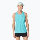 Férfi futópóló ASICS Metarun Singlet energy aqua