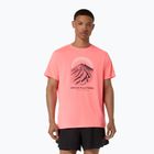 Férfi futó póló Asics Fujitrail Logo Ss Top Sun Coral