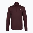 Férfi futópulóver ASICS Core Ls 1/2 Zip Winter Top dark currant