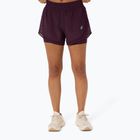 Női futónadrág ASICS Nagino Run 2-N-1 dark aubergine