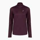 Női hosszú ujjú póló futáshoz ASICS Core 1/2 Zip Winter Top dark aubergine