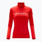 Női pulóver Descente Chest Logo T-Neck electric red