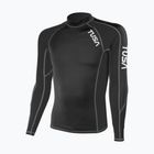 Férfi úszó hosszú ujjú felső TUSA Black rashguard