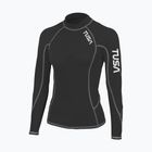 Női úszó hosszú ujjú felső TUSA Black rashguard
